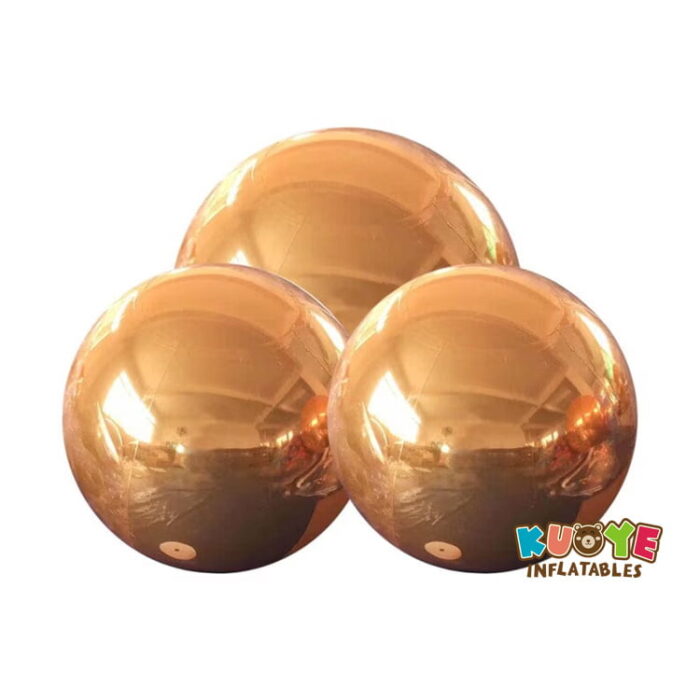 R028 Orange Inflatable Mirror Ball Replicas for sale