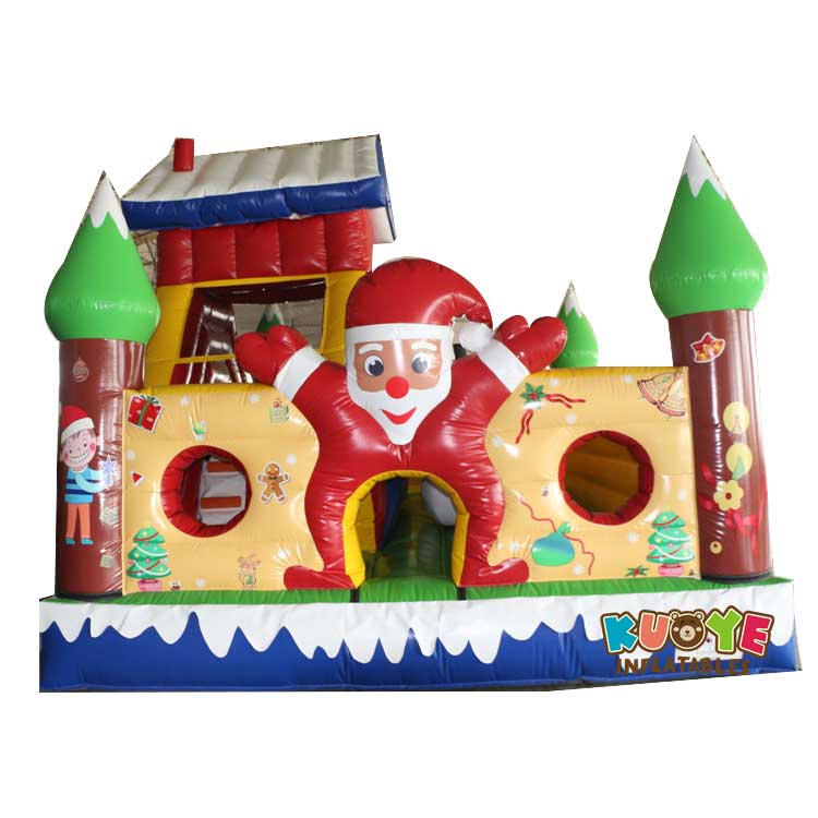 Xmas016 Custom Christmas Castle Inflatable Xmas Themes for sale