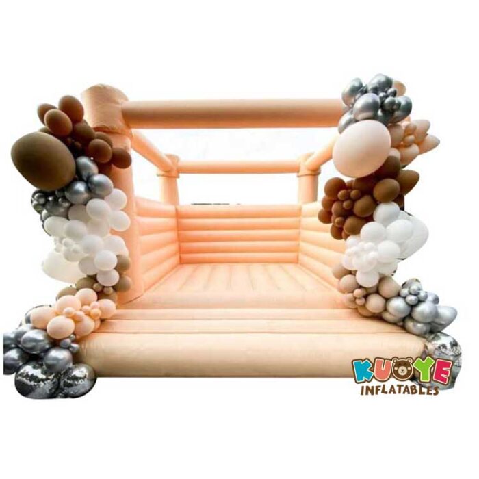 BH082 White Brush Wedding Bouncy Castle Bounce Houses / Bouncy Castles for sale