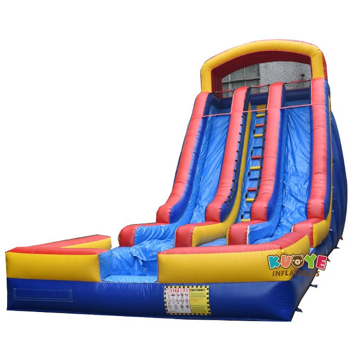 WS012 23ft Double Lanes Inflatable Water Slide with Pool Water Slides for sale 5