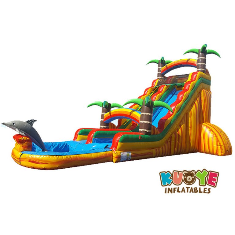 WS1813 18ft Palm Tree Water Slide Inflatable Water Slides for sale 5