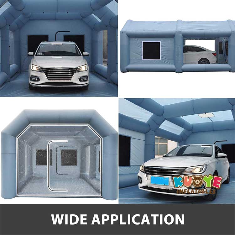 TT007 Grey Outdoor Inflatable Car Spray Paint Booth Tents for sale