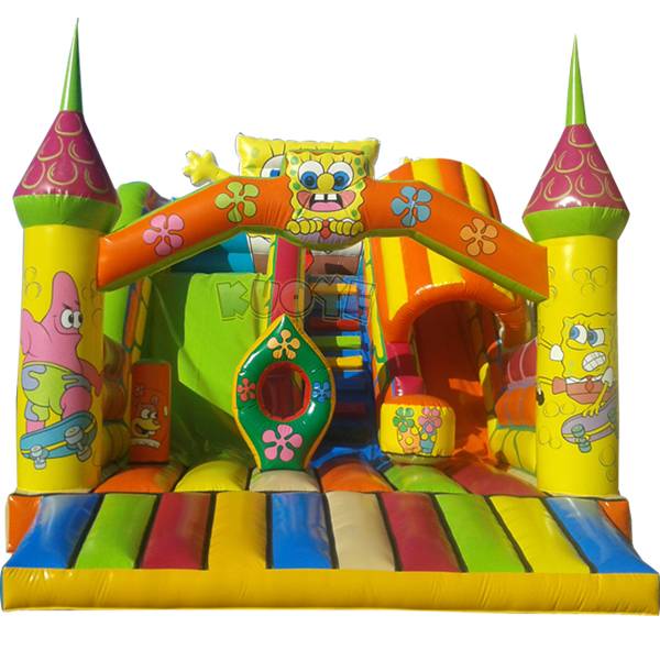 KYSC33 Spongebob Castle Slide Inflatable Slides for sale