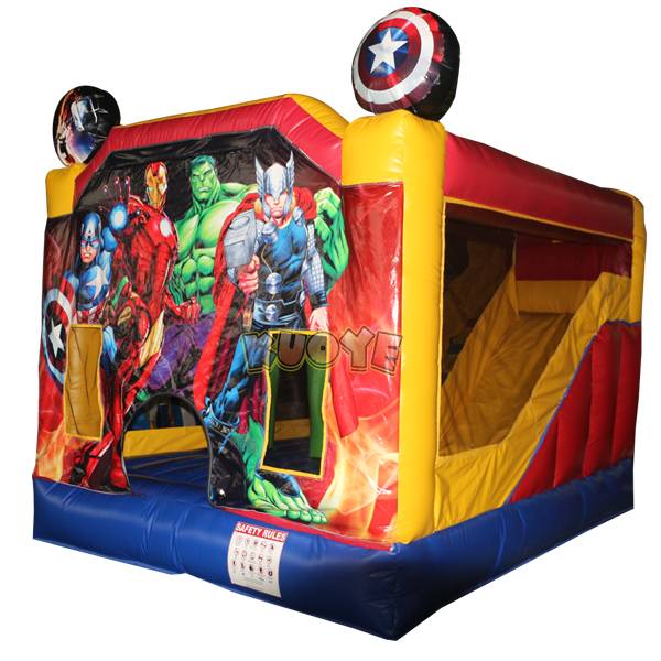KYCB32 The Avengers Bounce House with Inside Slide Combo Units for sale 3