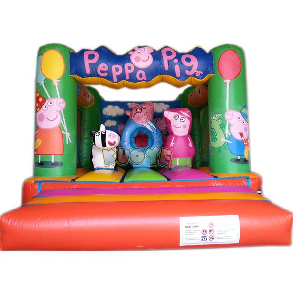 KYC24 Inflatable Castle Peppa Pig Bounce Houses / Bouncy Castles for sale 3