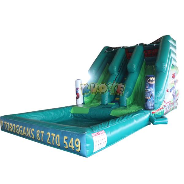 KYSS31 Superheroes Inflatable Toboggans Water Slides for sale 5