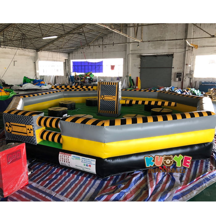 SP1851 8 Players Meltdown Mechanical Inflatable Wipe Out game Sports/Interactive Games for sale 4