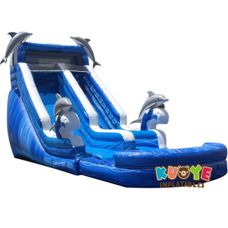 WS1802 16ft Dolphins Pool Water Slide Inflatable Water Slides for sale 3