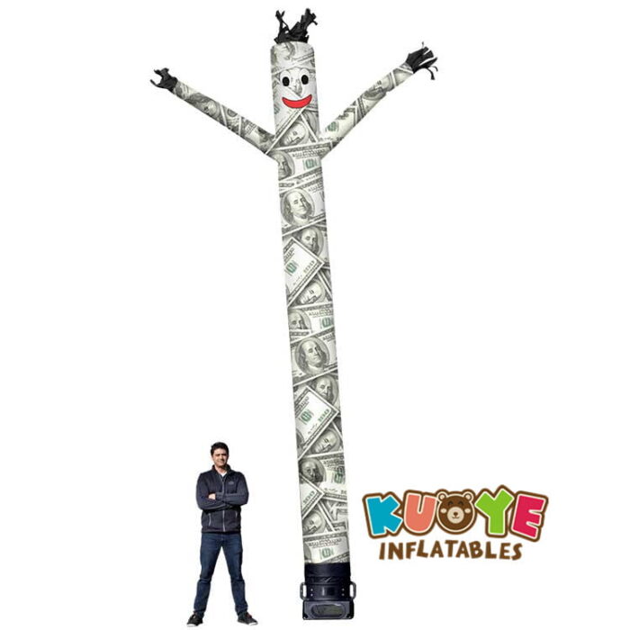 AD017 20ft Dollars SkyGuy with 100% Digitally Printed Air Dancers for sale