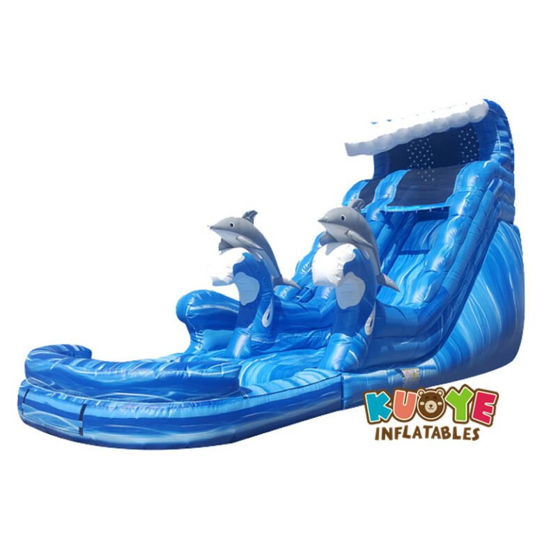 WS1803 20ft Dolphin Splash Bounce Water Slide Water Slides for sale 5