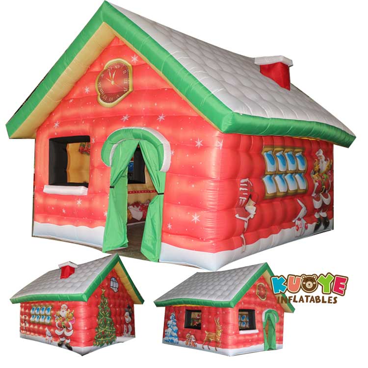 Xmas013 Custom Christmas Santa Decoration House Inflatable Xmas Themes for sale 5