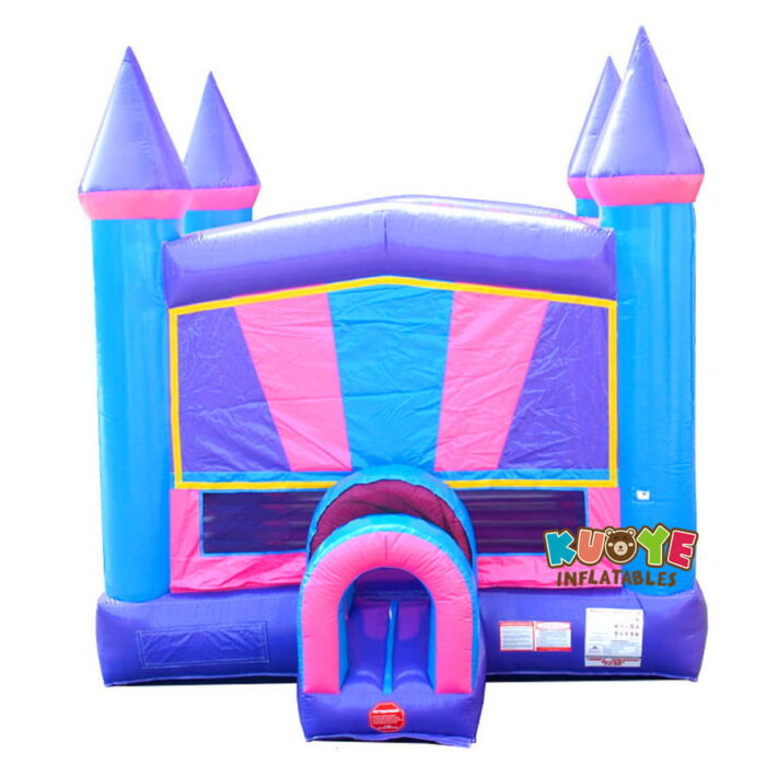 BH089 Modular Pink & Purple Kids Jumper Bounce Houses for sale