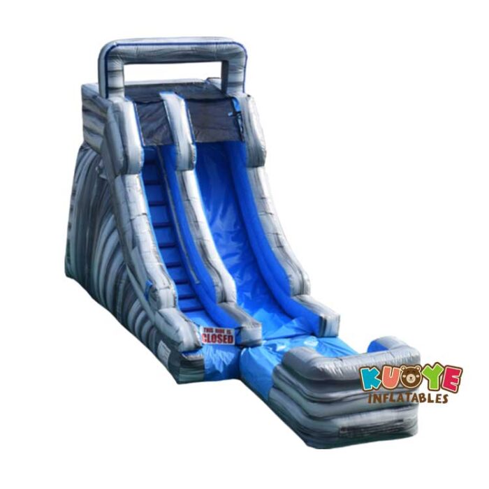 WS062 16ft Red & Blue Single Lane Water Slide Water Slides for sale