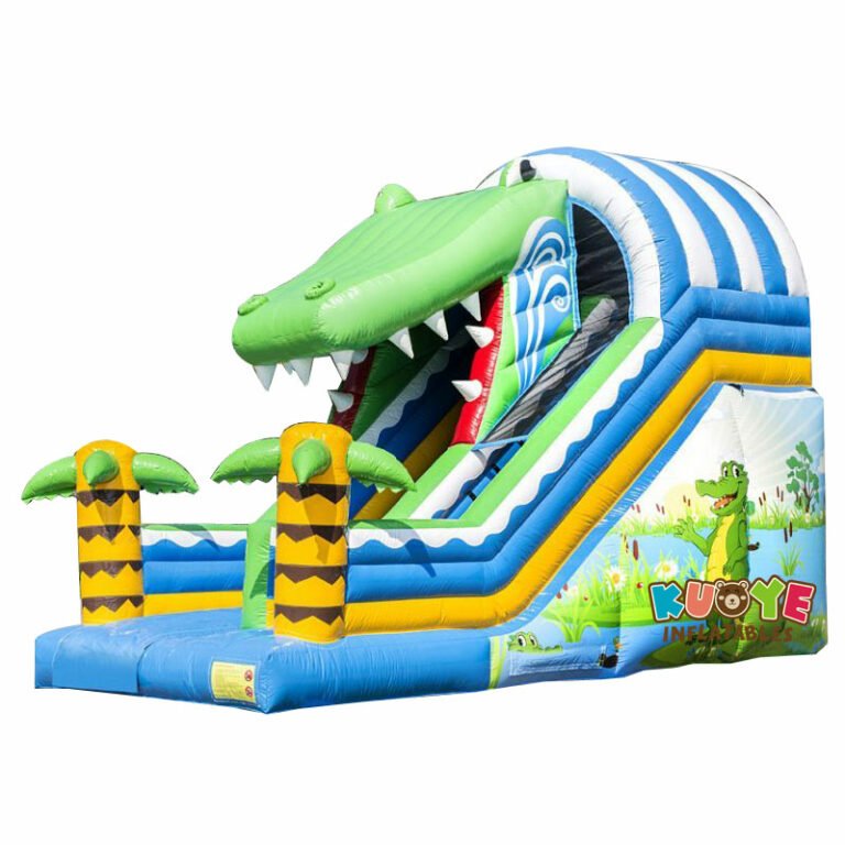 SL014 Inflatable Crocodile Slide for Kids Inflatable Slides for sale