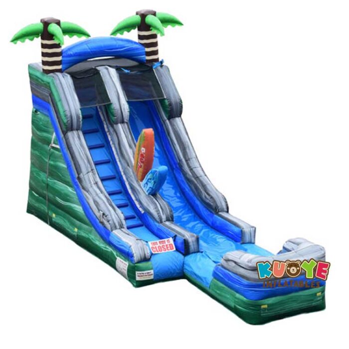 SL015 Inflatable Surfer Jungle Dry Slide Inflatable Slides for sale
