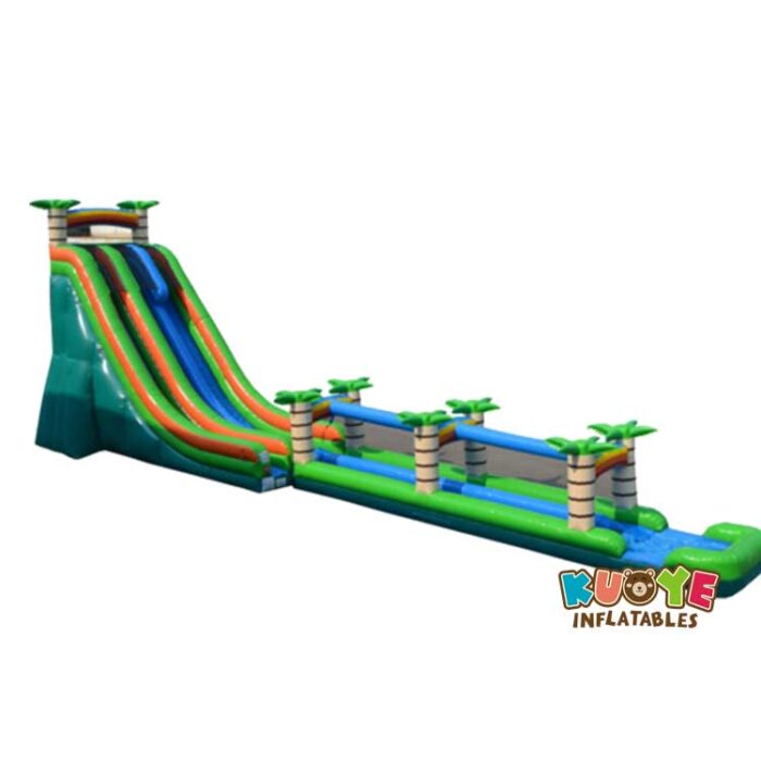 WS072 27′ Dual Lane Tropical Water Slide Water Slides for sale