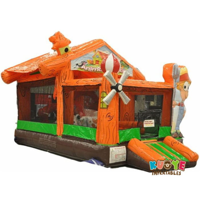 BH1849 Toddler Animal Farmyard Barn Moonwalk Bounce Houses for sale