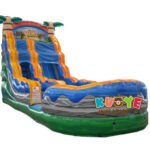 WS014 19ft Tiki Plunge Palm Tree Water Slide