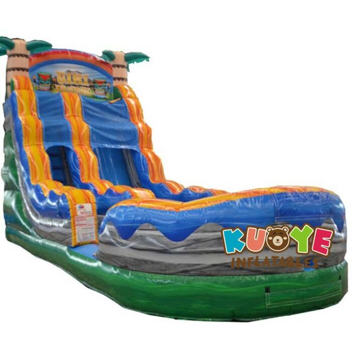 WS014 19ft Tiki Plunge Palm Tree Water Slide Water Slides for sale