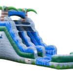WS020 16ft Boulder Springs Falls Water Slide With Pool