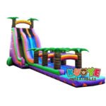 WS021 27ft Bermuda Blast Dual Lane Water Slide With Slip and Slide