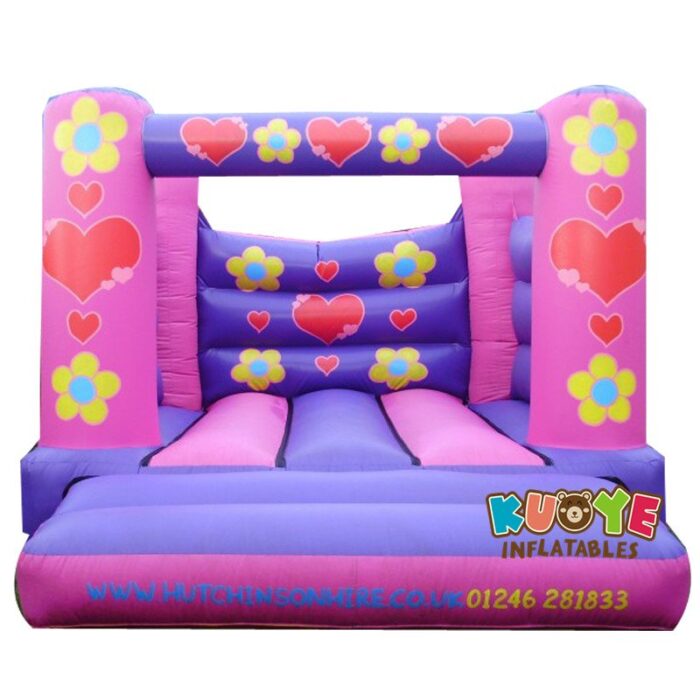 BH1806 Pink Flowers Bouncing Castle Bounce Houses / Bouncy Castles for sale
