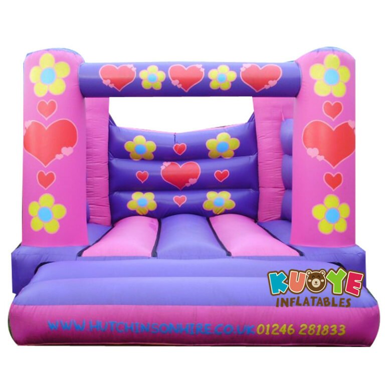 BH1806 Pink Flowers Bouncing Castle Bounce Houses / Bouncy Castles for sale 5