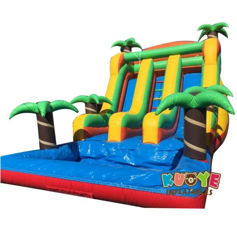 WS1807 16ft Jungle Wet Water Slide Outdoor Water Slides for sale 5