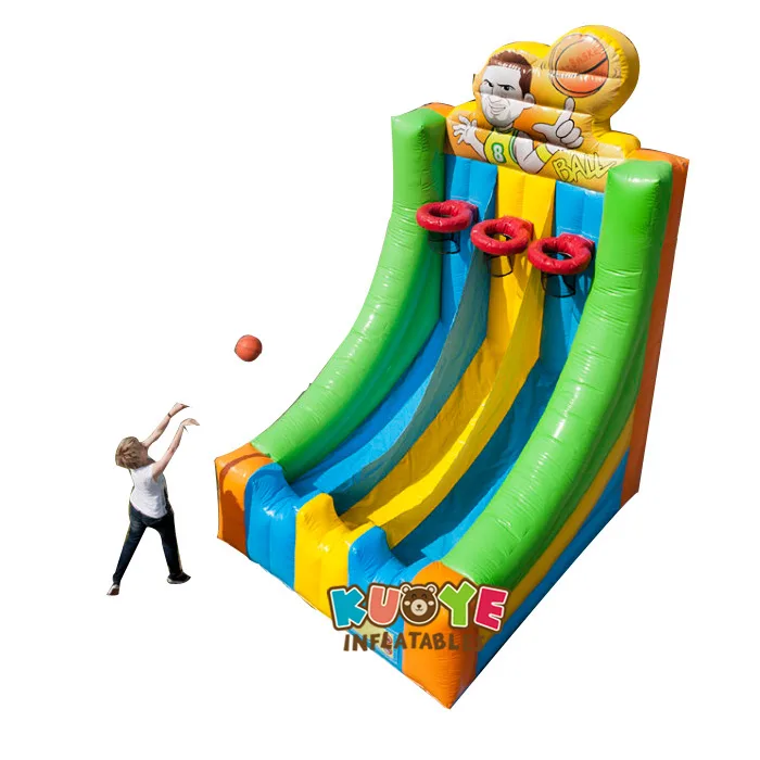 SP1808 Three Hoop Inflatable Basketball game Free Throw Basketball ...
