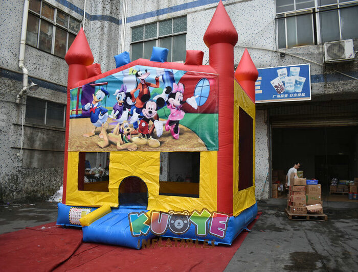 BH073 Rainbow Bricks Castle Bounce House Bounce Houses for sale 2