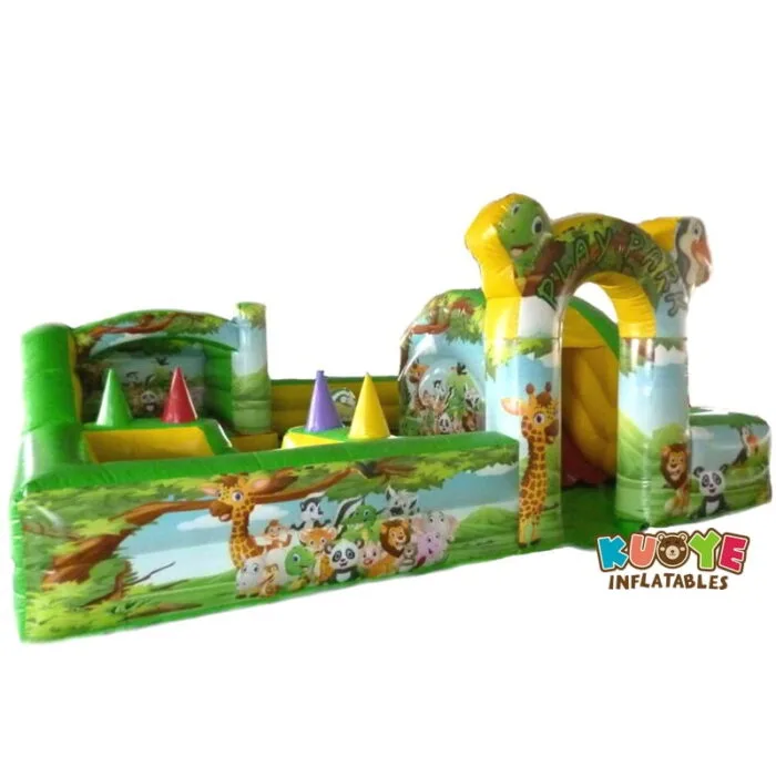 AP122  18ft X 18ft Jungle Toddler Play Park with Ball Pit