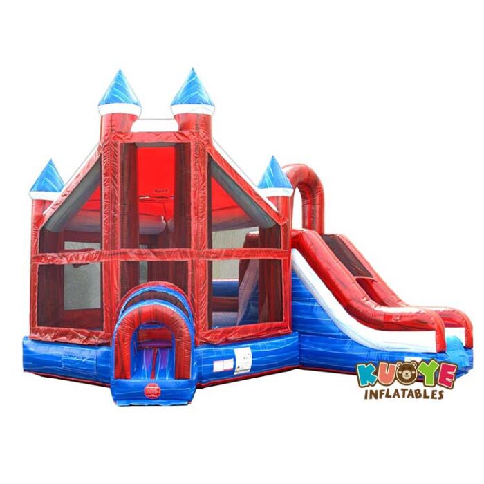 CB094  Marble Deluxe Inflatable Castle Bounce House Slide Combo Combo Units for sale