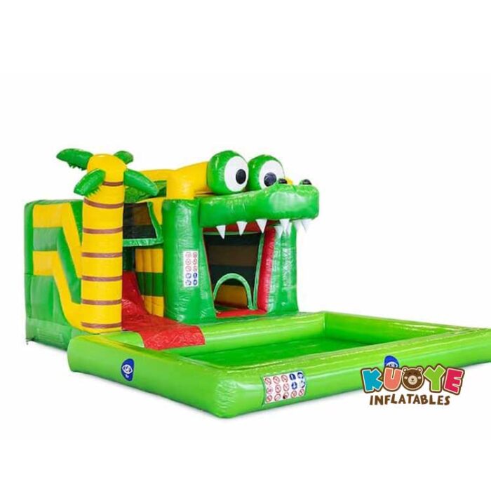 CB0100 Mini Splash Bounce Crocodile Bounce House Combo Units for sale