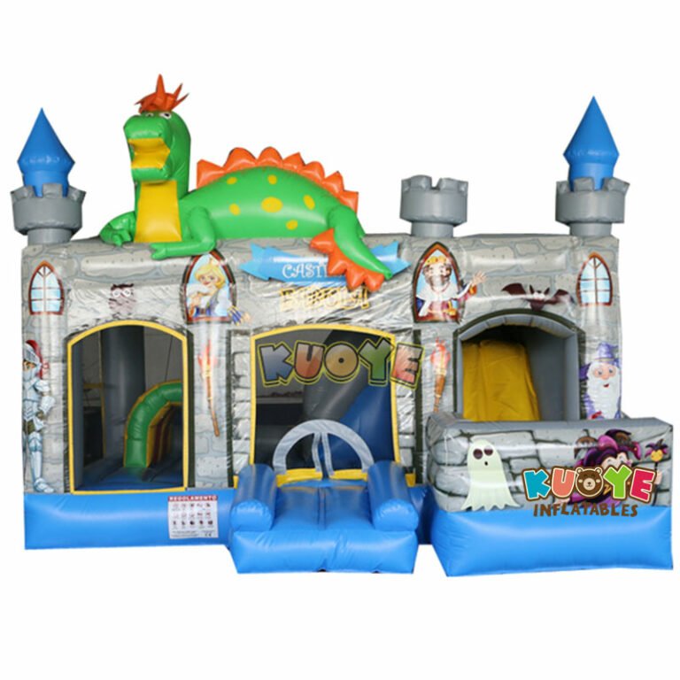 CB1802 Dinosaur Jumping Fun Castle with Slide Combo Units for sale 3