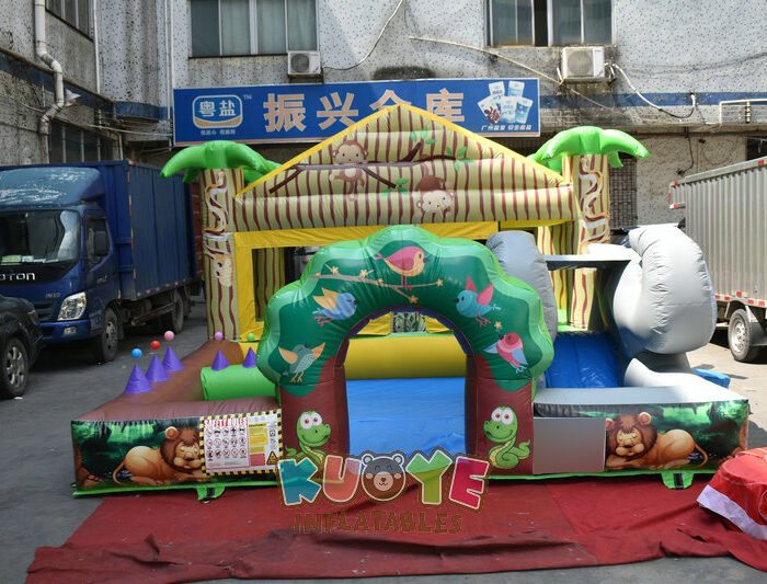 CB056 14′ X 20′ Inflatable Jungle Play Zone Combo Units for sale 2