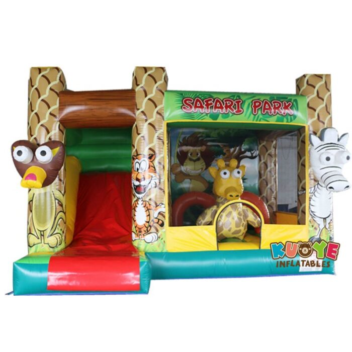 CB1806 Safari Park Bouncy Castle with Slide Combo Units for sale