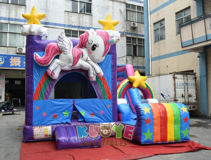 CB063 3d Unicorn Bounce House Combo Combo Units for sale 2