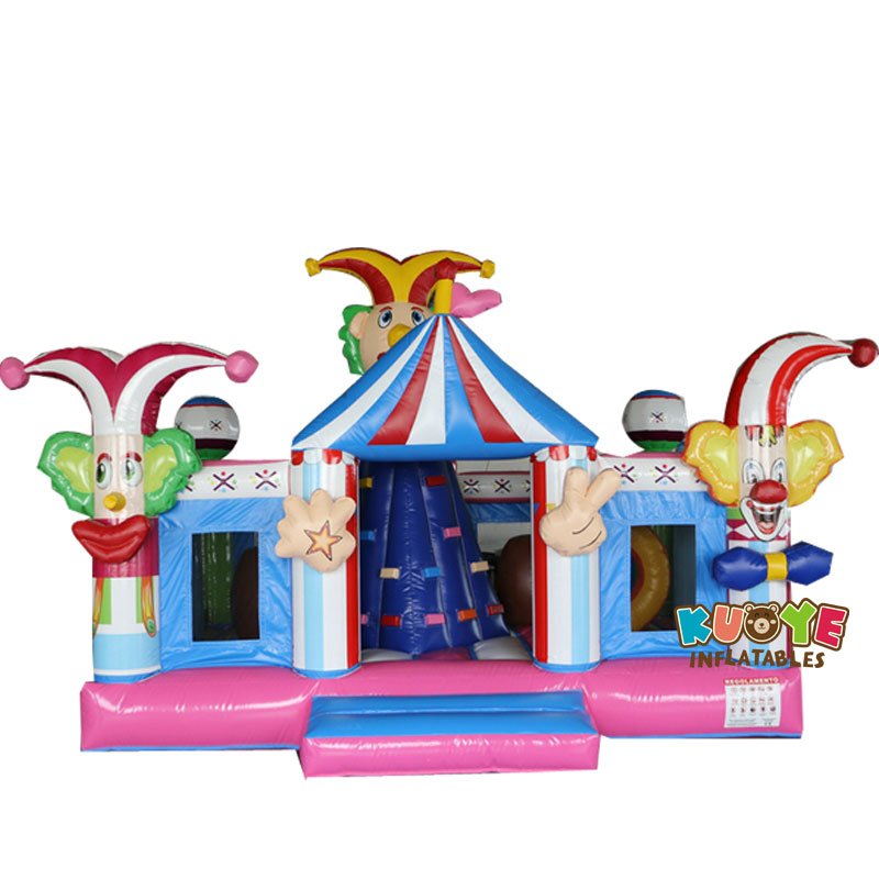 CB1807 Circus Party Clown Bouncy Castle - KUOYE Inflatables