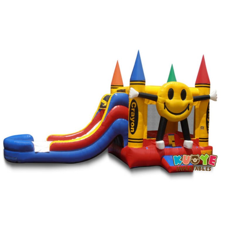 CB1808 Happy Crayon Bouncy Castle with Slide Combo Units for sale 3