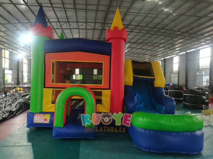 CB085 Modular Modern Rainbow Inflatable Water Slide Bounce House Combo Combo Units for sale 10