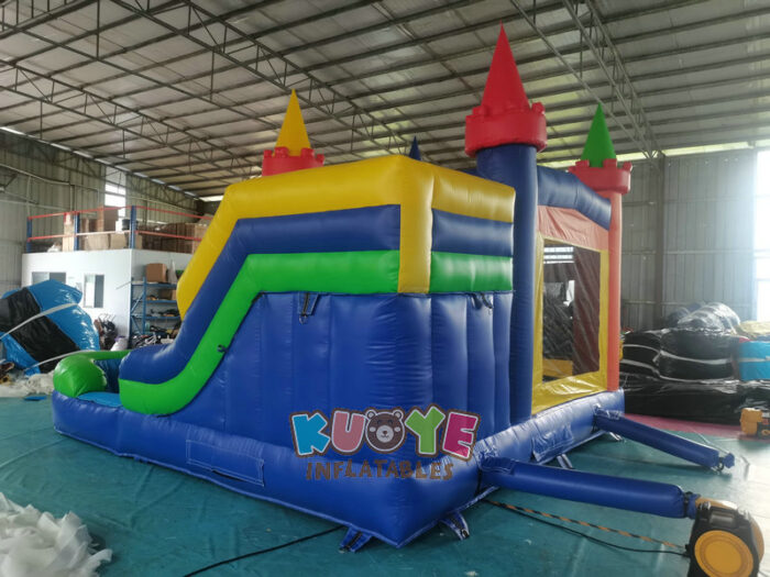 CB085 Modular Modern Rainbow Inflatable Water Slide Bounce House Combo Combo Units for sale 14