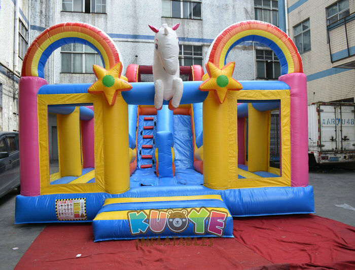 CB090 Slidebox Unicorn Bouncy Castle Combo Units for sale 2