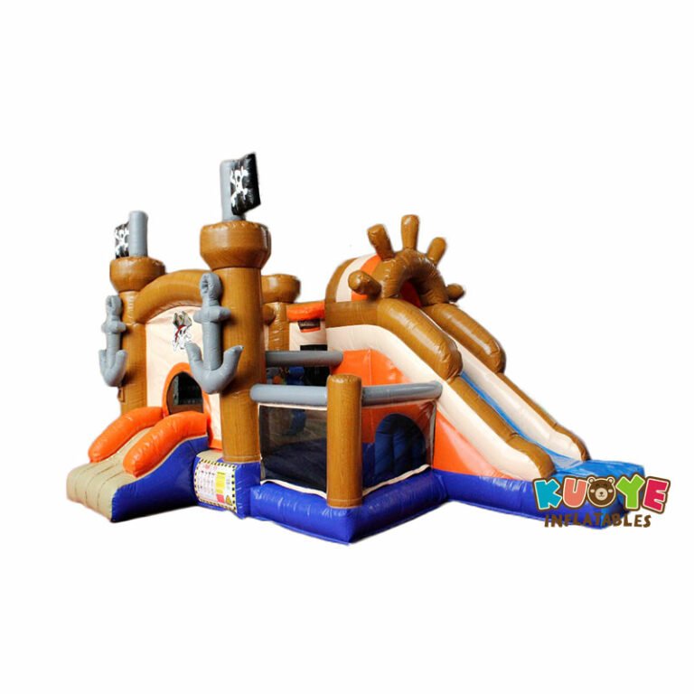 CB1822 Pirate Maboule Bouncy Castle with Slide Combo Units for sale 3