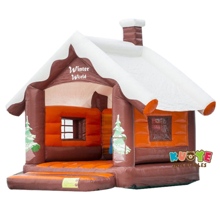 BH026 Cabin Bounce Castle with Snow Bounce Houses / Bouncy Castles for sale