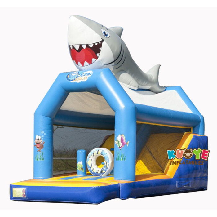 BH022 Inflatable Shark Jumping Castle Bounce Houses / Bouncy Castles for sale