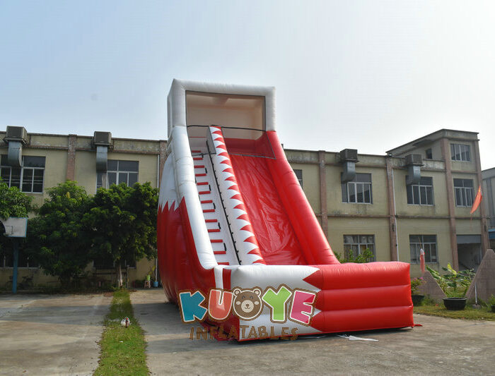SL032 Flag Custom Inflatable High Slide Inflatable Slides for sale 2