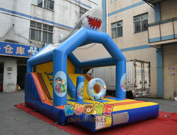 BH022 Inflatable Shark Jumping Castle Bounce Houses / Bouncy Castles for sale 2