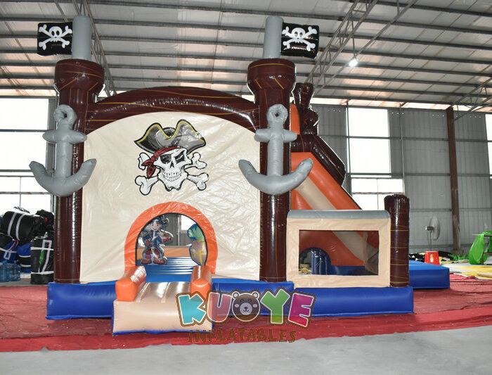 CB1822 Pirate Maboule Bouncy Castle with Slide Combo Units for sale 2