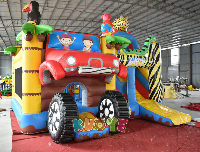 CB006 Multiplay Safari Combo Bouncy Castle Combo Units for sale 2