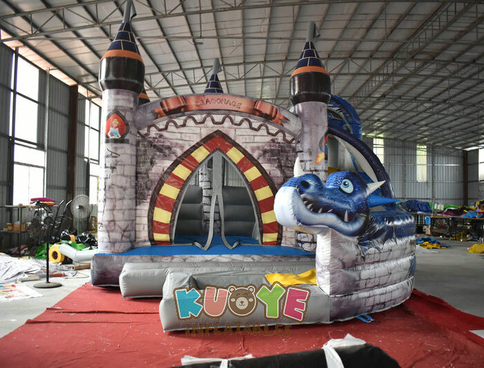 CB040 Dragon Combo Jumping Castle and Slide with Pool Combo Units for sale 2